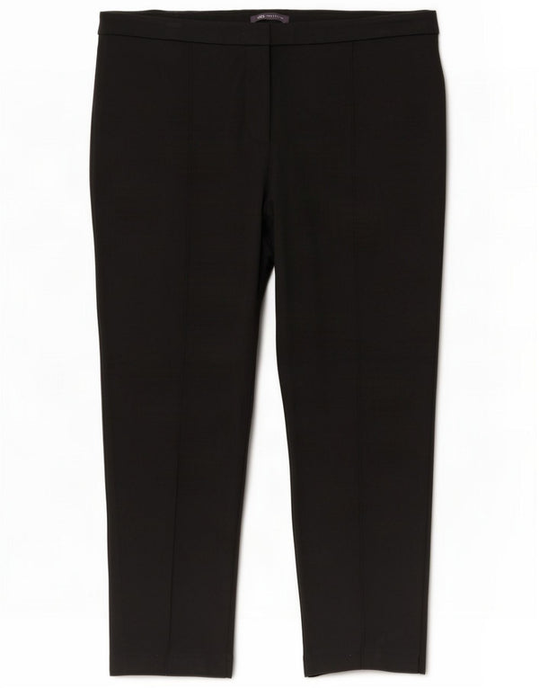Pantalones informales ajustados Marks & Spencer para mujer UK 22 3XL W44 L28 Viscosa negra