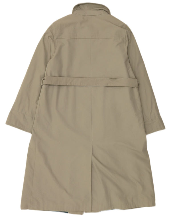 Vintage mujer gabardina Reino Unido 16 grande caqui