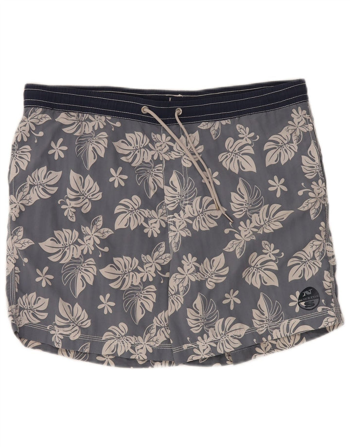 North Sails Bañador Corto De Hombre De Nylon Floral Gris Grande