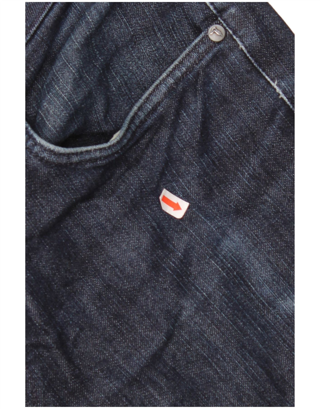 TRUSSARDI Vaqueros rectos para hombre W33 L31 Azul marino