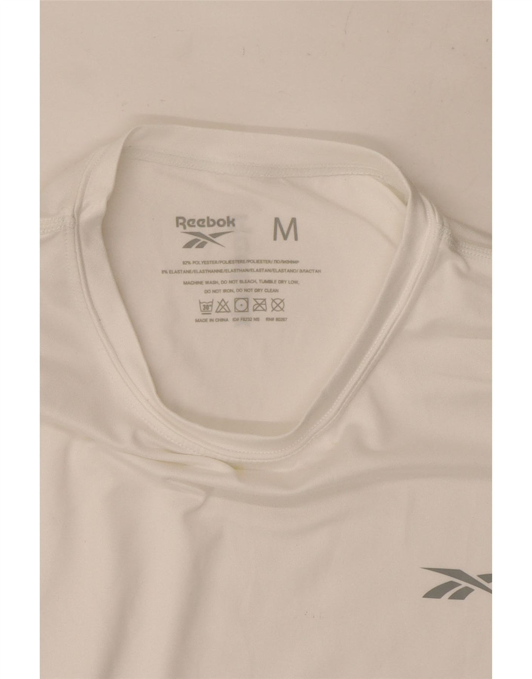 Camiseta Reebok Hombre Top Medium Blanco Poliéster
