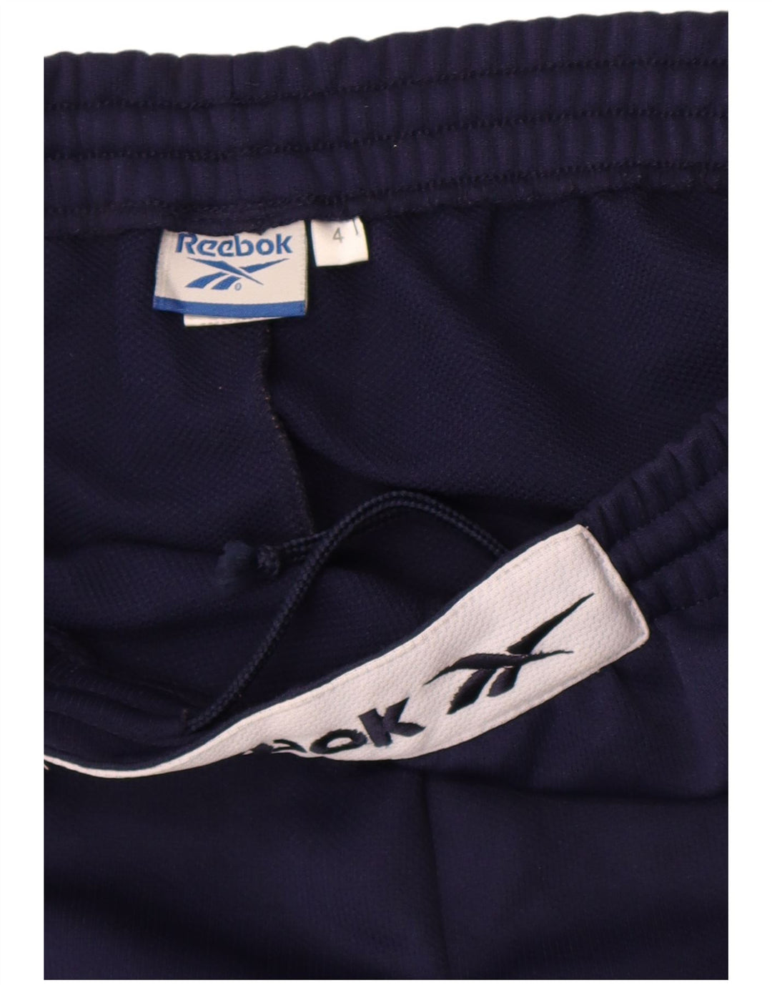 Reebok - Pantalón de chándal gráfico para hombre, talla grande, poliéster, azul marino