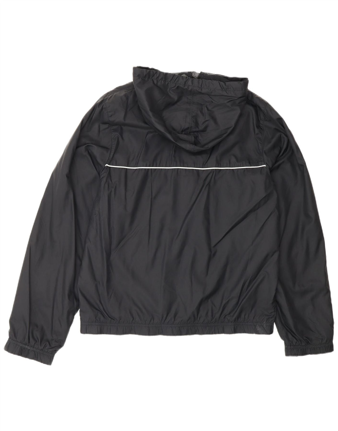 NIKE Chaqueta impermeable con capucha para hombre UK 36/38 Small Black Nylon