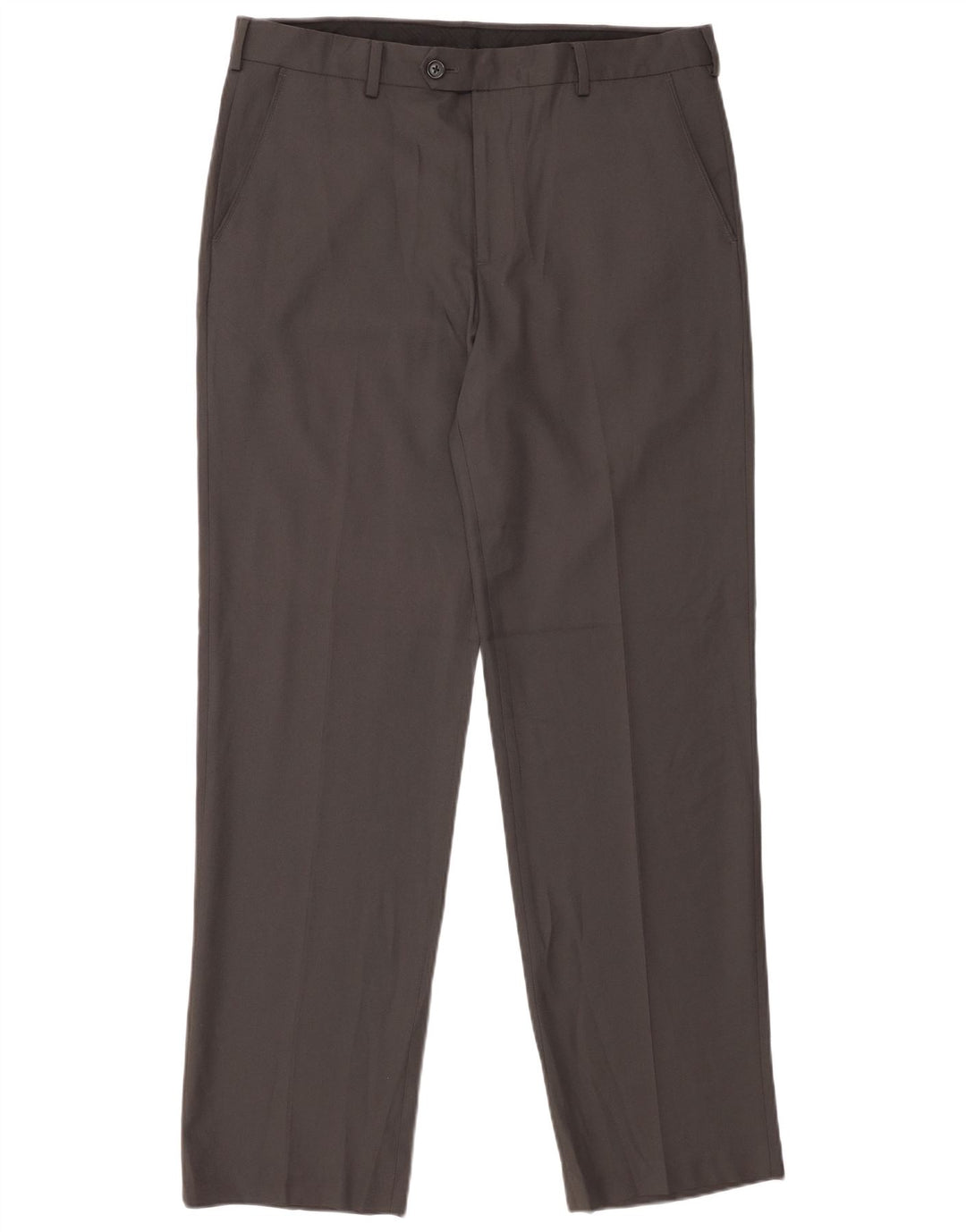 IZOD Pantalón de traje recto para hombre W34 L32 Poliéster gris