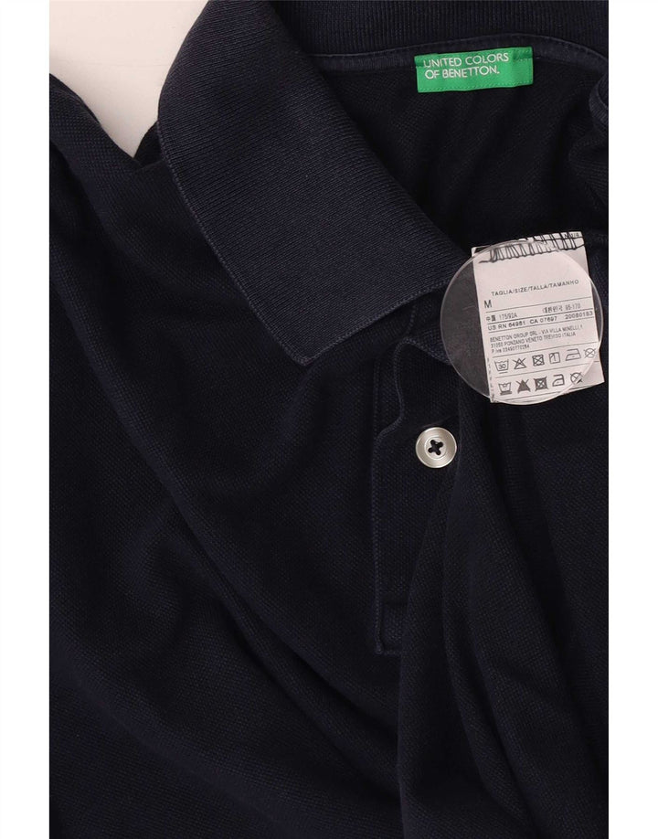 Benetton Polo Hombre Azul Marino Medio Algodón