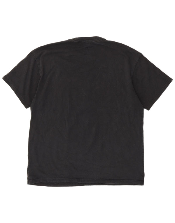 Nike Camiseta holgada con gráfico para hombre, talla grande, color negro