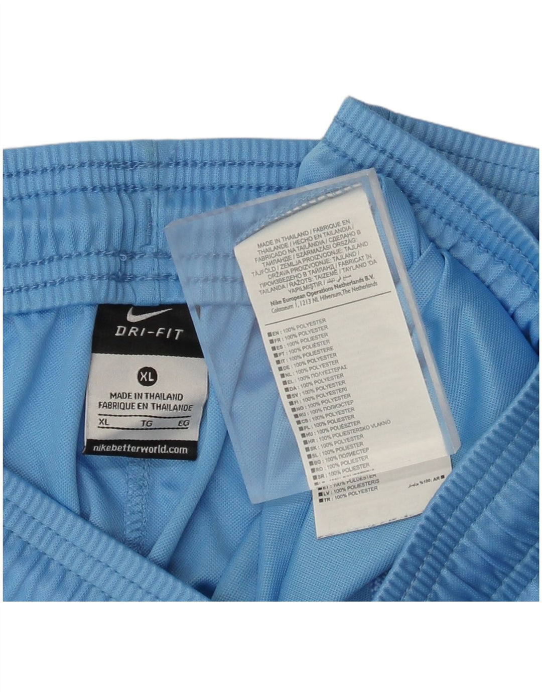 Nike Pantalones cortos deportivos Dri Fit para mujer UK 40 XL Poliéster azul