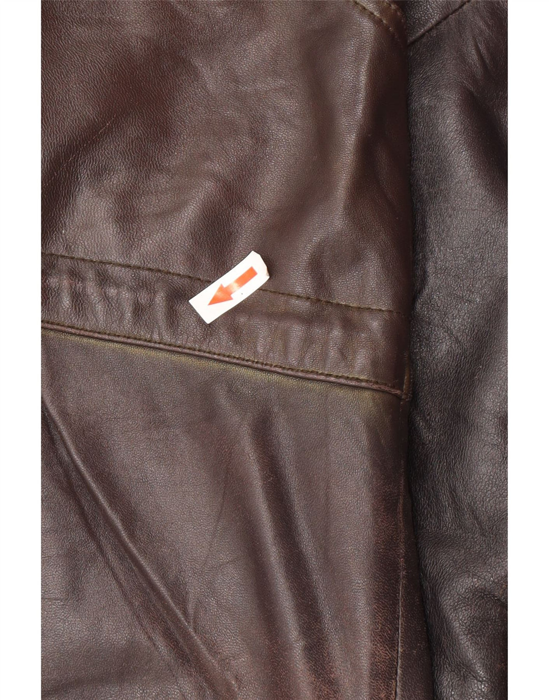 Vintage chaqueta de cuero para hombre Reino Unido 44 2XL cuero negro