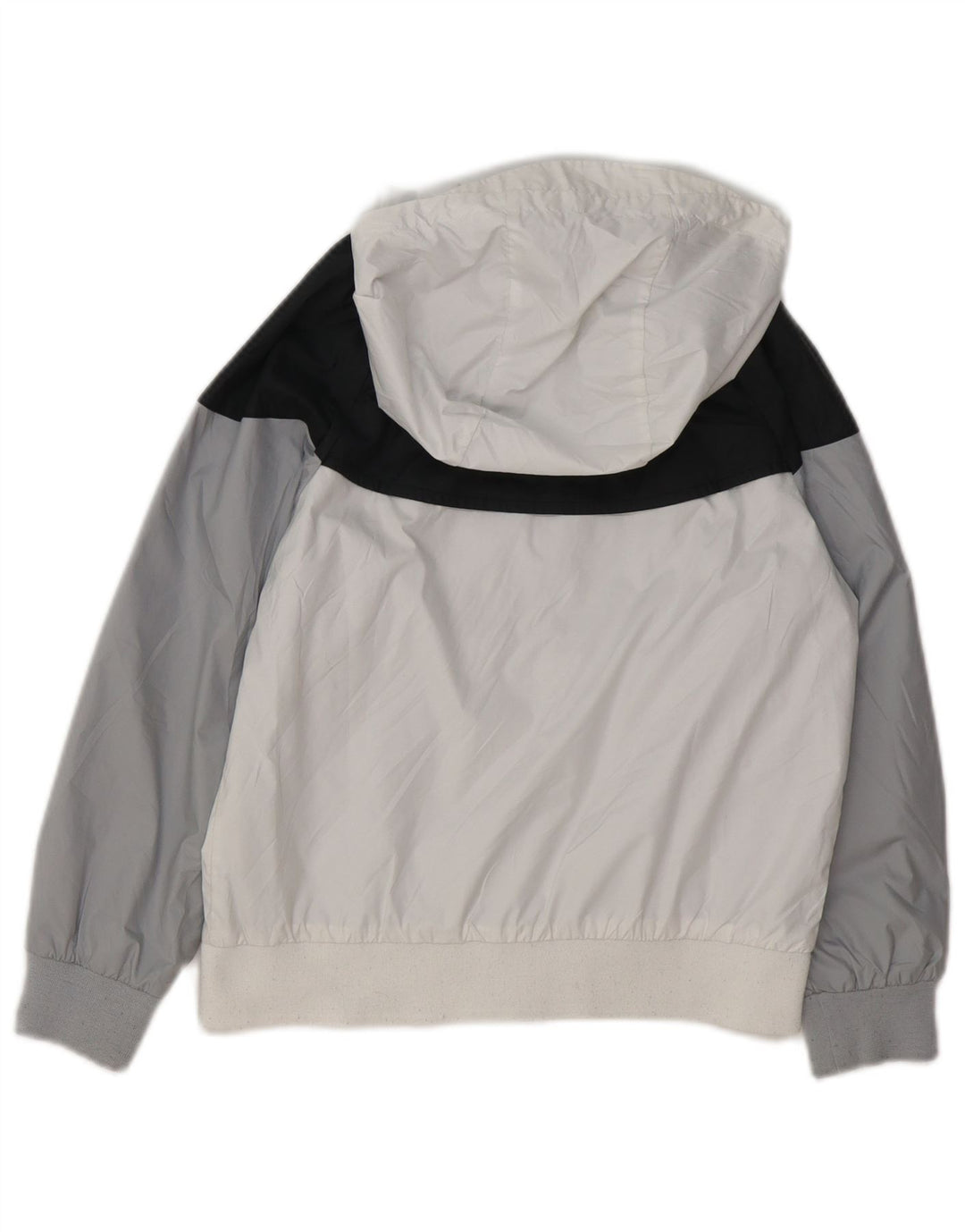 NIKE Chaqueta de chándal con capucha para niños 7-8 años XS Blanco Colorblock
