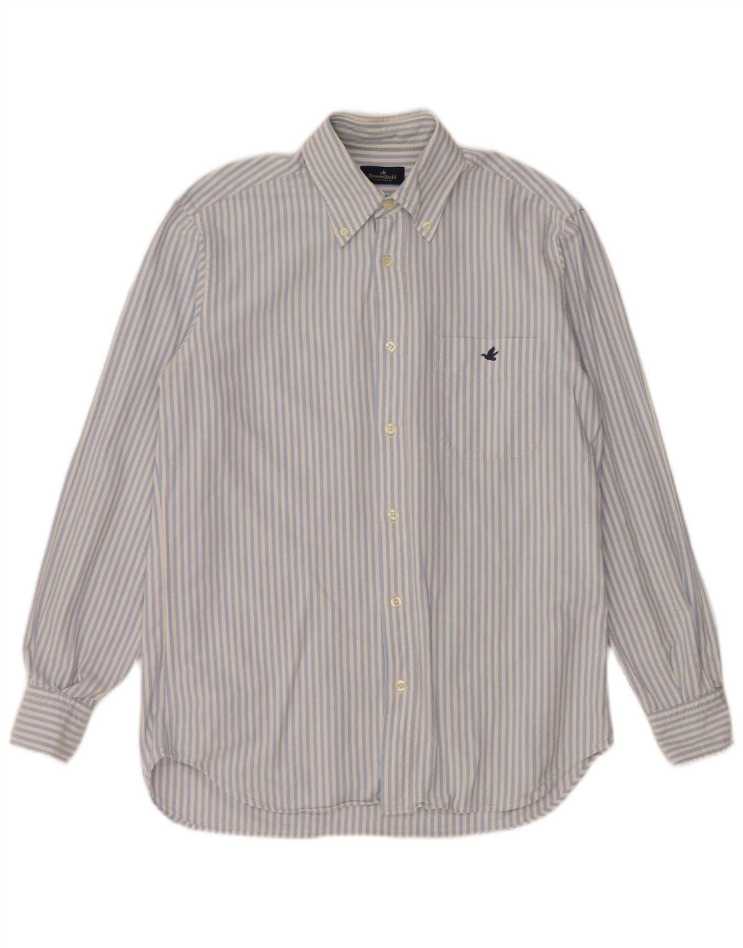 BROOKSFIELD Camisa para hombre Talla 38 Rayas azules medianas