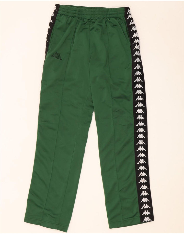 Kappa Hombre Pantalones De Chándal Gráfico Poliéster Color Block Verde Medio