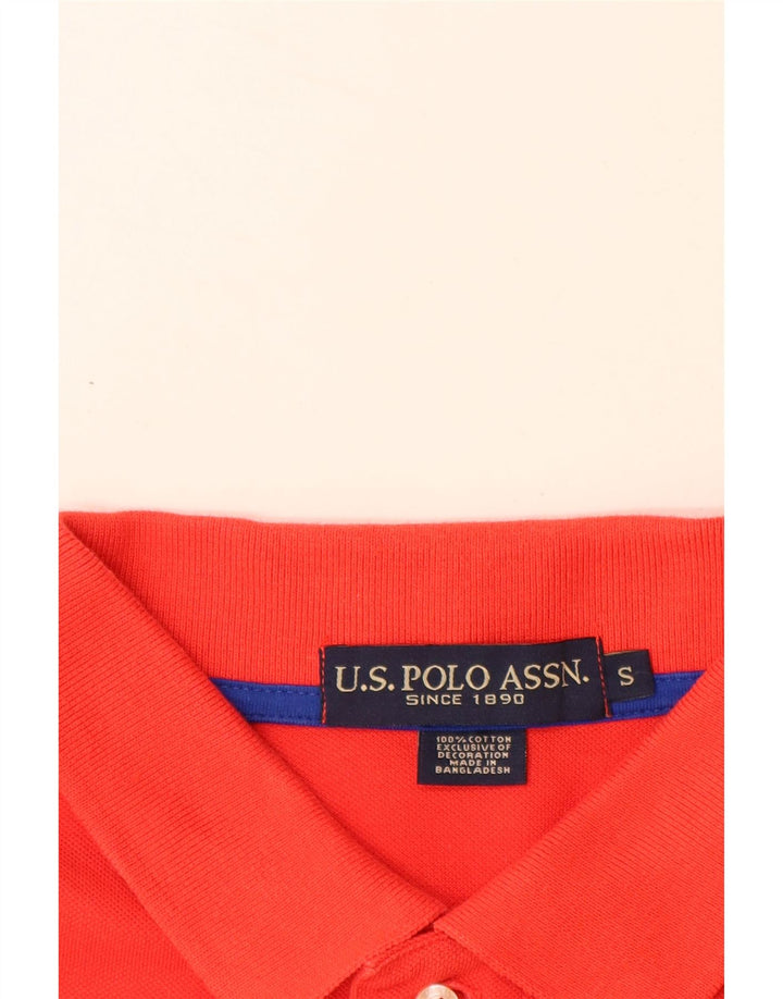 ASSN DE POLO DE EE. UU. Polo Estampado Pequeño De Algodón Rojo Hombre