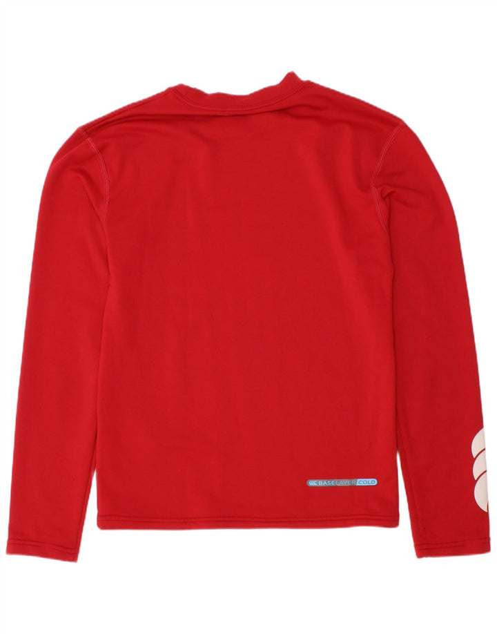 Canterbury Boys Graphic Top Manga Larga 7-8 Años Medio Rojo