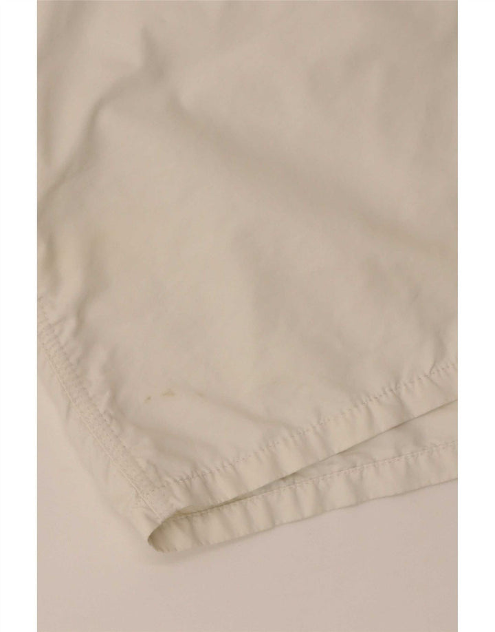 Sundek Bañador para hombre, talla grande, nailon blanco