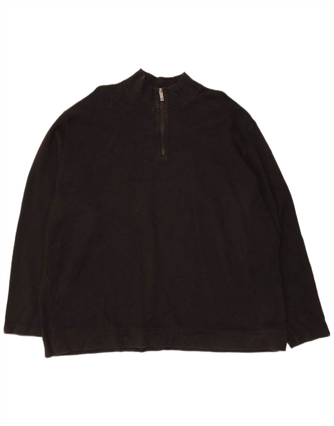 EDDIE BAUER Sudadera Hombre con Cremallera y Cuello Jersey XL Algodón Negro