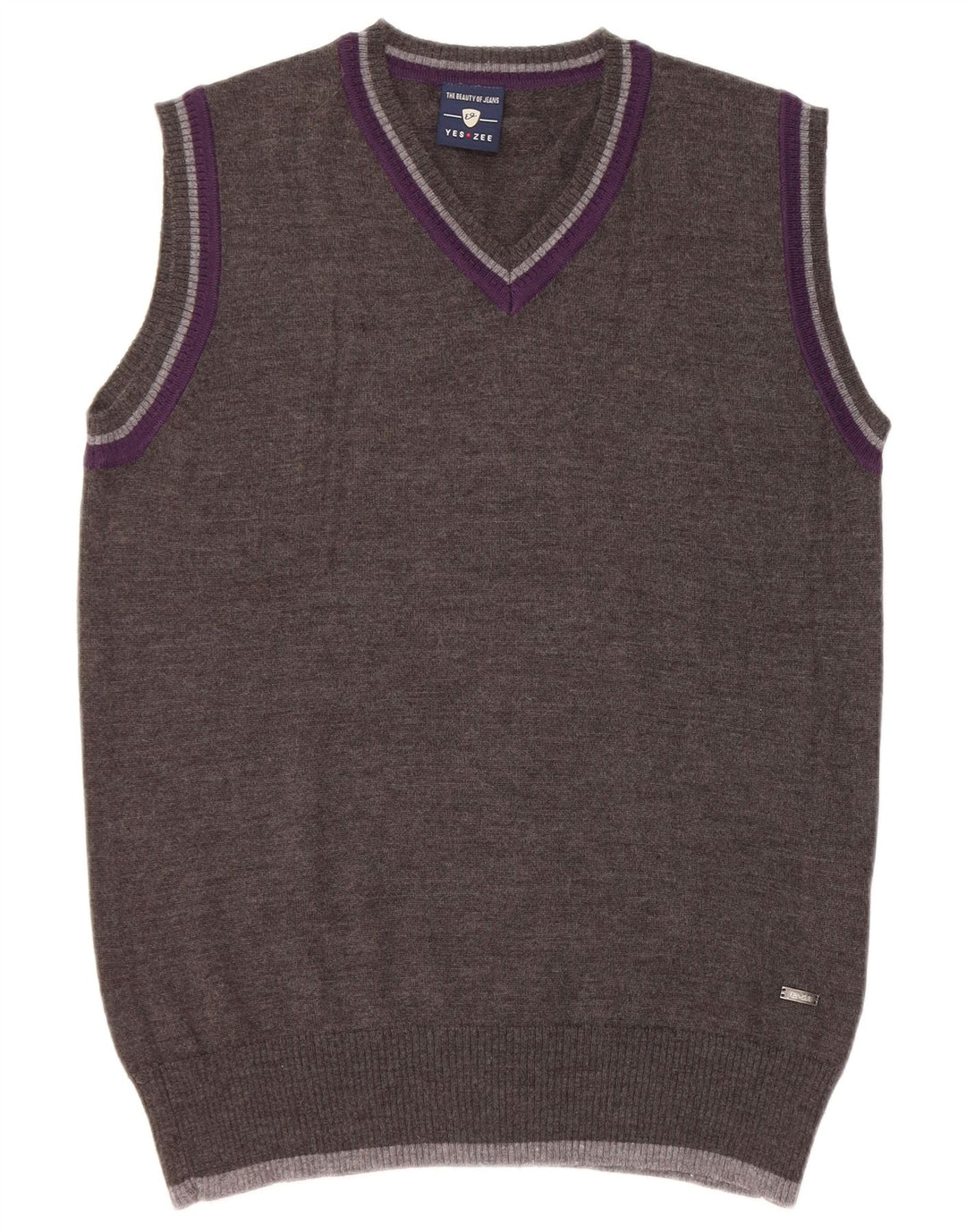Yes Zee Hombre Chaleco Tank Top XL Gris Viscosa