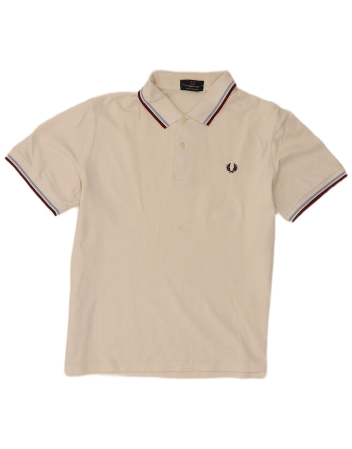 Polo Fred Perry Hombre Grande Blanco Algodón