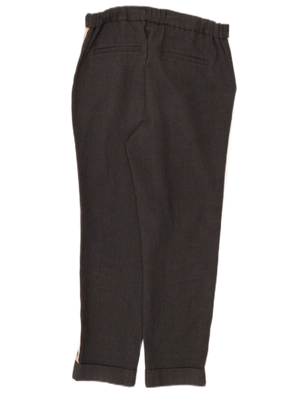 Marks & Spencer Pantalones recortados cónicos para mujer UK 8 Small W28 L25 Gris