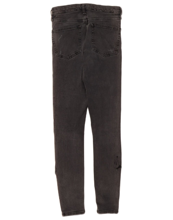 Topshop Vaqueros pitillo desgastados Jamie para mujer W28 L27 Algodón gris