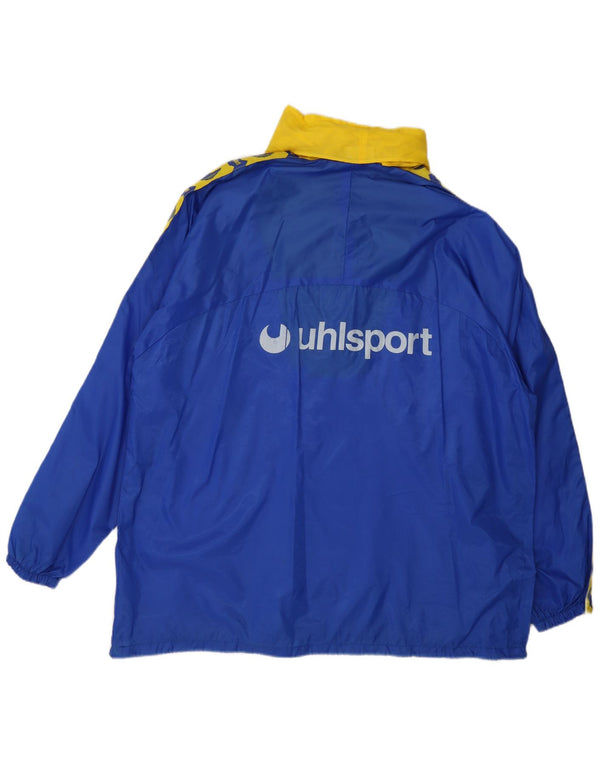 Uhlsport Hellas Verona FC 1993 Chaqueta impermeable con capucha para hombre UK 42 XL Azul