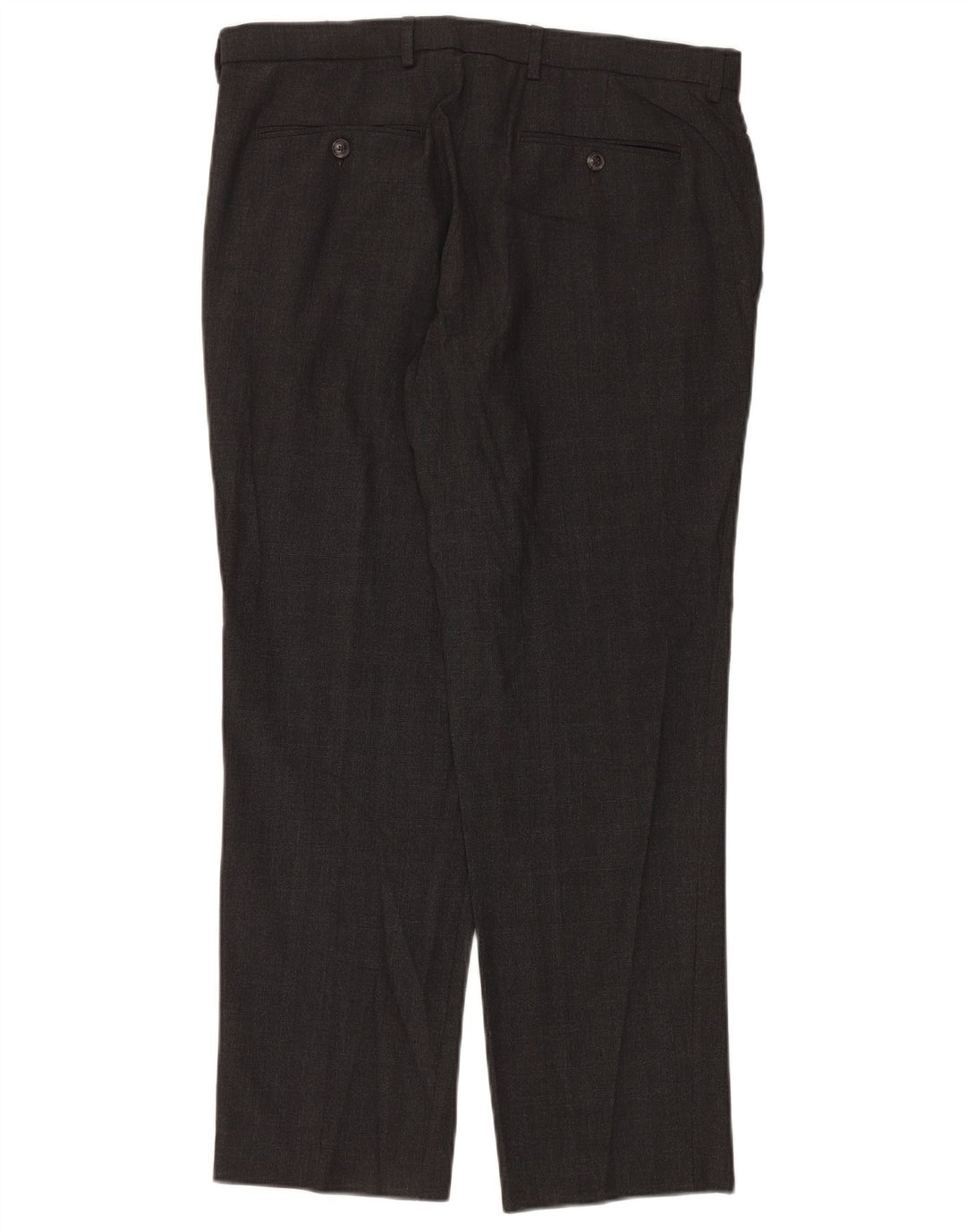 Marks & Spencer Pantalón chino de corte regular para hombre W34 L29 Poliéster gris