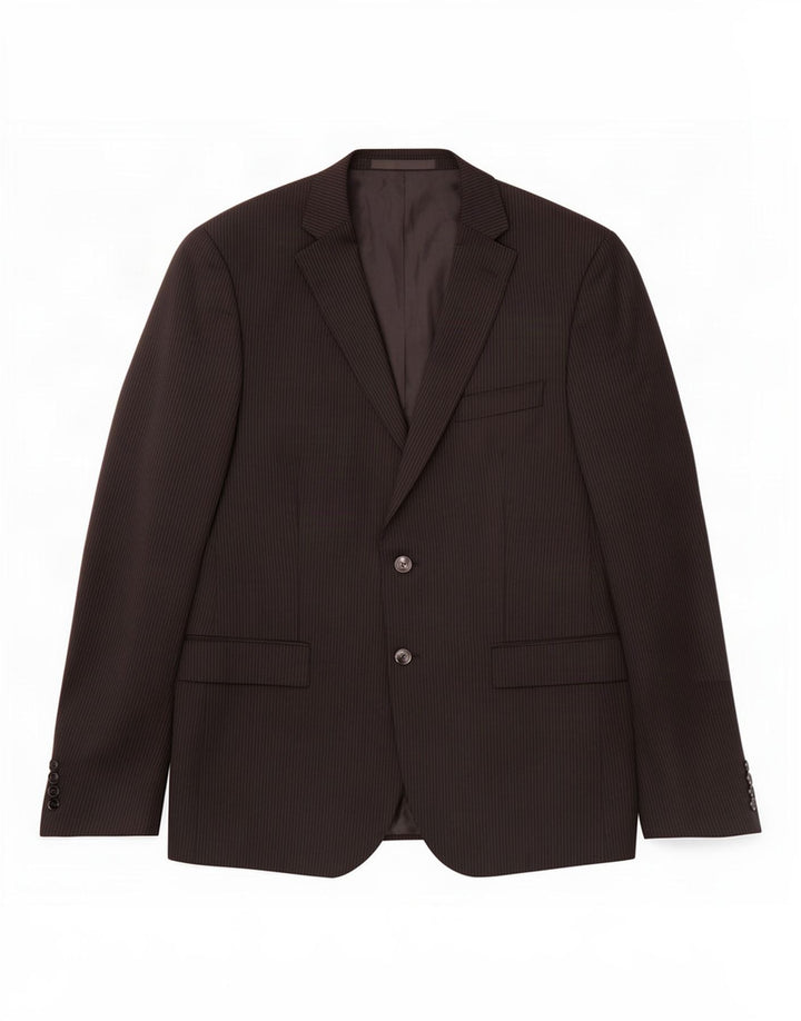 Marks & Spencer Chaqueta tipo blazer de 2 botones para hombre EU 42 Grande a rayas negras