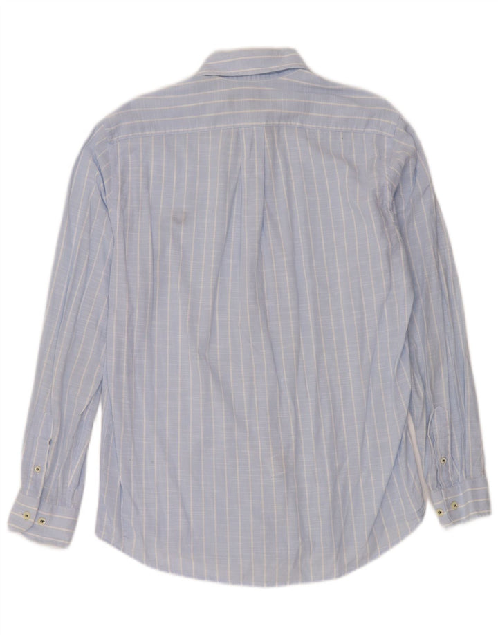 FRED PERRY Camisa Hombre Algodón Rayas Azul Pequeña