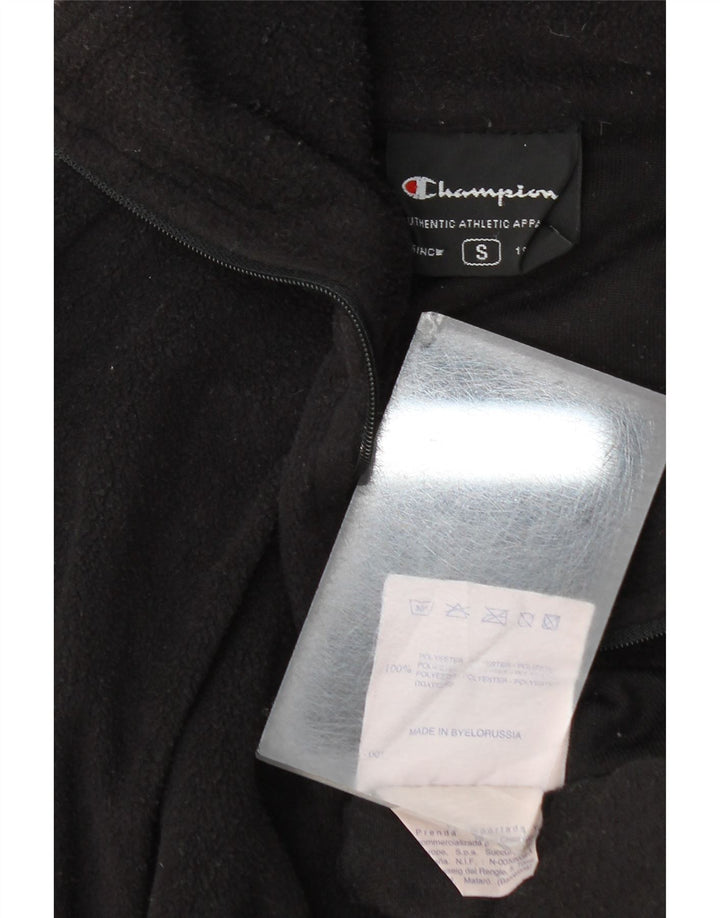 Champion Jersey De Forro Polar Con Cremallera Para Hombre Pequeño Poliéster Negro