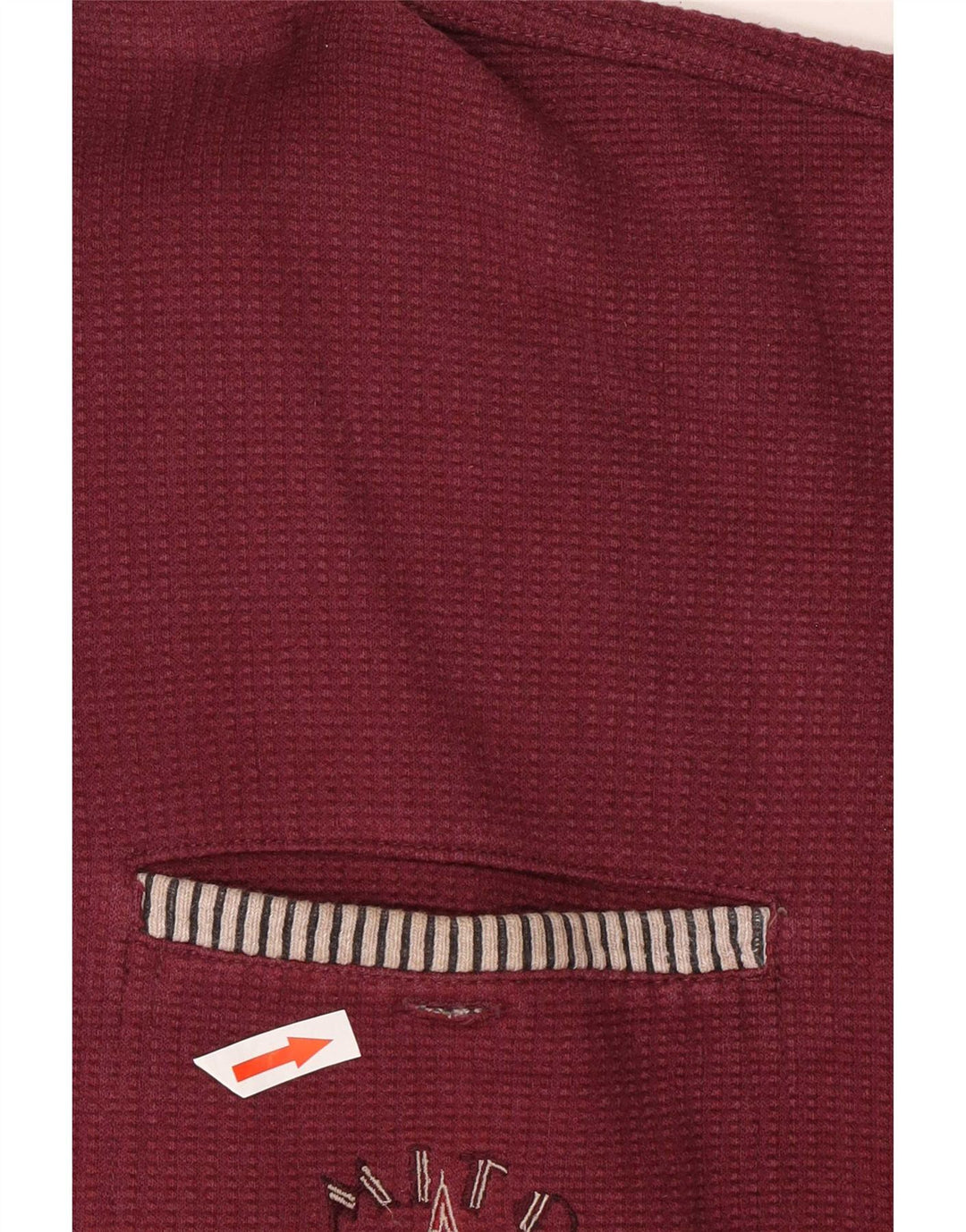 Mito Sudadera con cuello polo para hombre Jumper Medium Burgundy