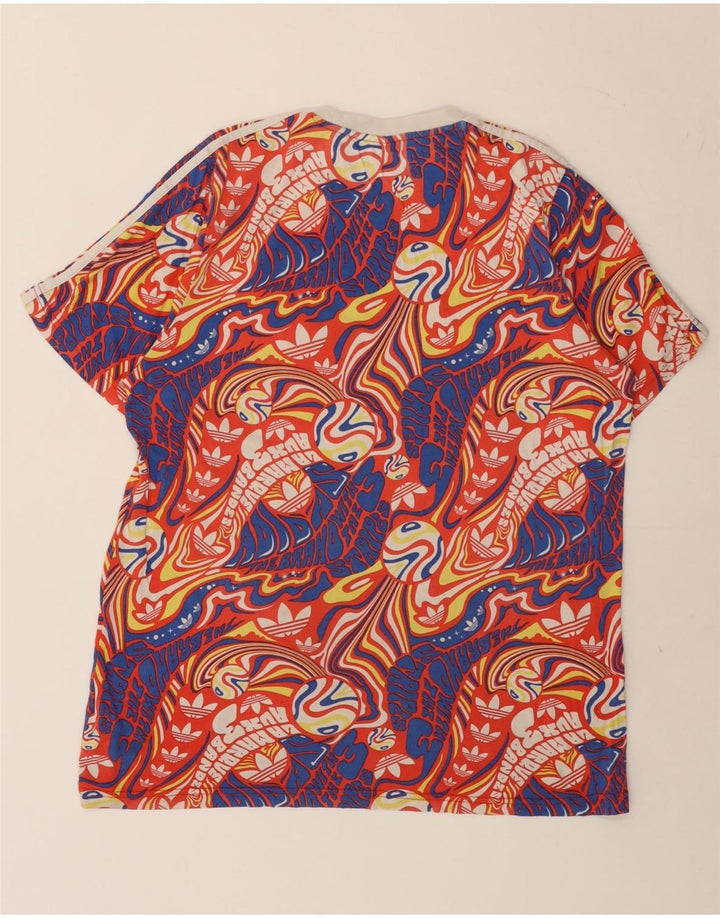 Adidas - Camiseta gráfica para hombre, talla mediana, algodón multicolor