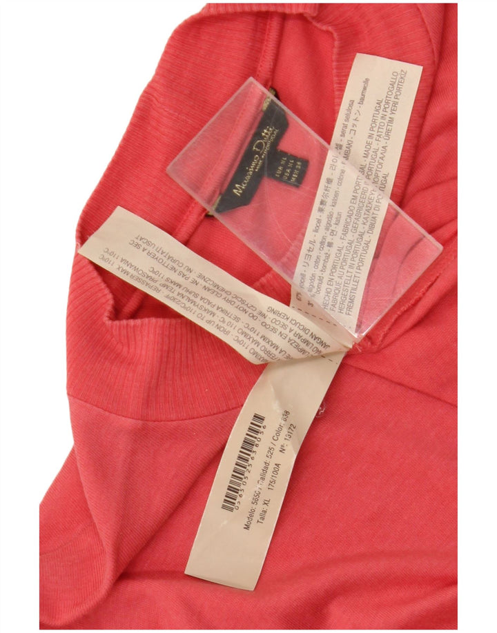 Massimo Dutti Top Mujer Manga Larga ES 40 XL Lyocell Rosa