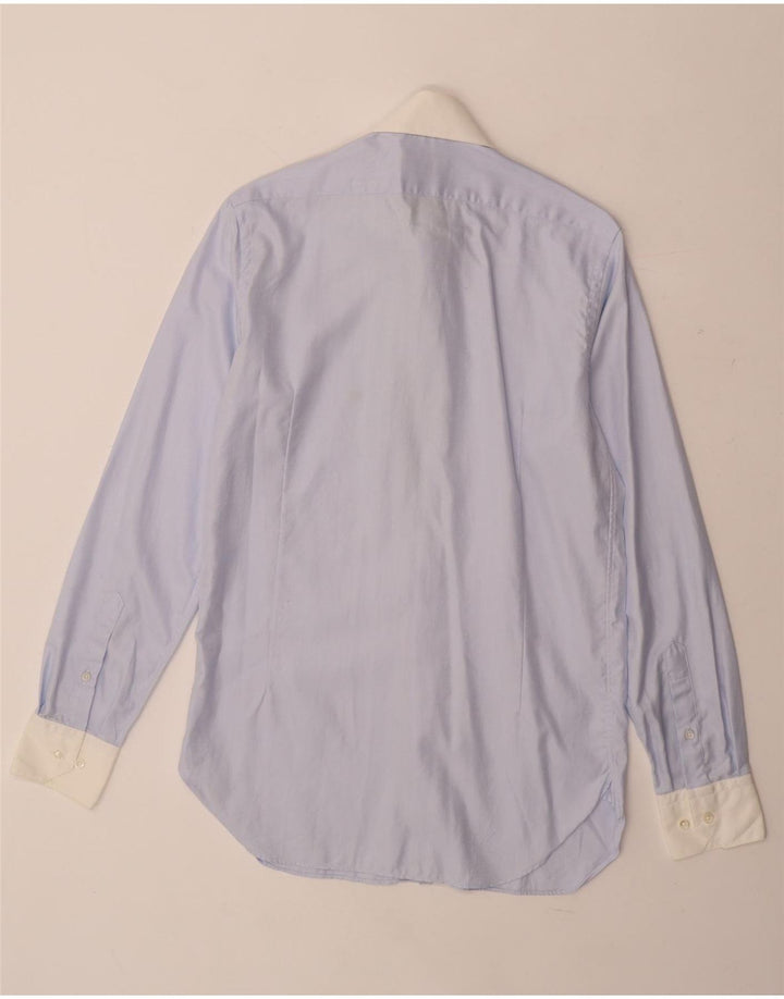 Camisa Massimo Dutti Hombre Talla 38 15 Espiga Azul Mediana