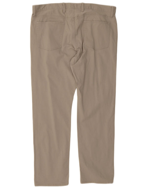 Gap Pantalones Casuales Slim para Hombre W38 L30 Algodón Beige