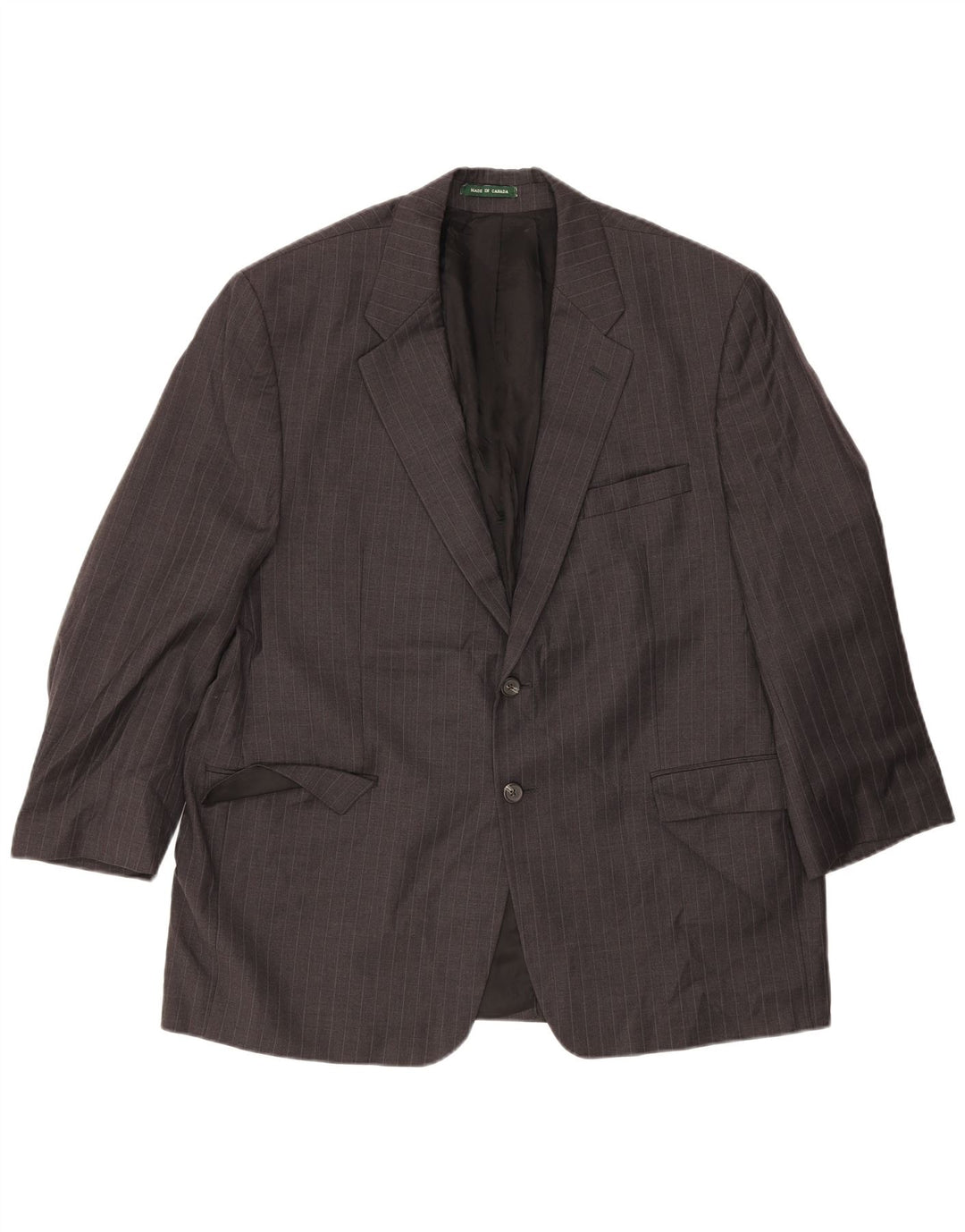 Ralph Lauren Chaqueta tipo blazer de 2 botones para hombre UK 46 2XL Lana gris a rayas