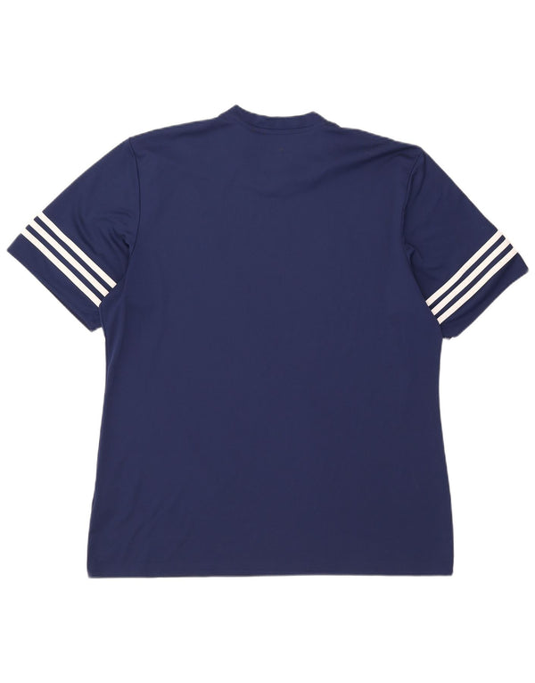 Adidas Hombre Climalite Camiseta Top XL Azul Marino Poliéster
