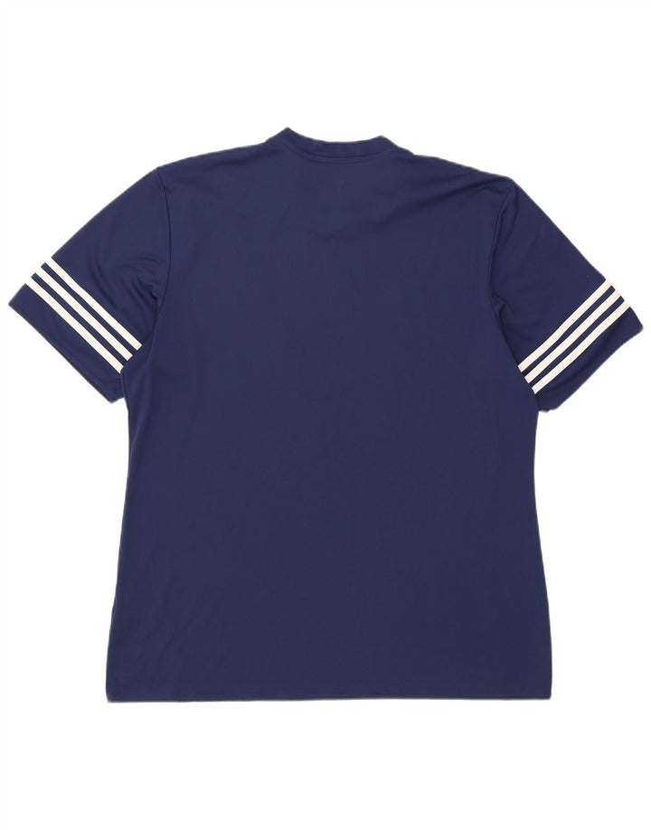 Adidas Hombre Climalite Camiseta Top XL Azul Marino Poliéster
