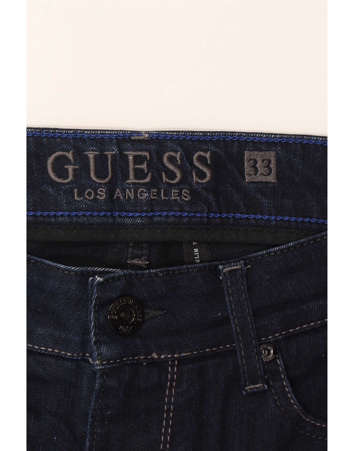 Guess Shorts Vaqueros Hombre W33 Medium Azul Marino