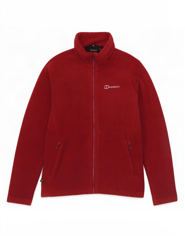Berghaus - Chaqueta polar para mujer (talla 40), poliéster burdeos mediano