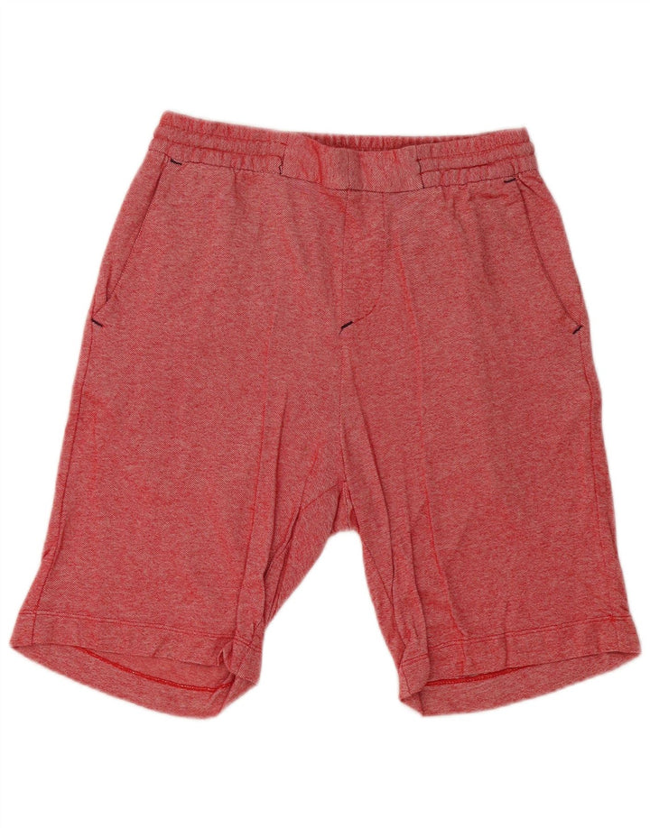 Zara Hombre Shorts Deportivos Pequeños Rojos Moteados