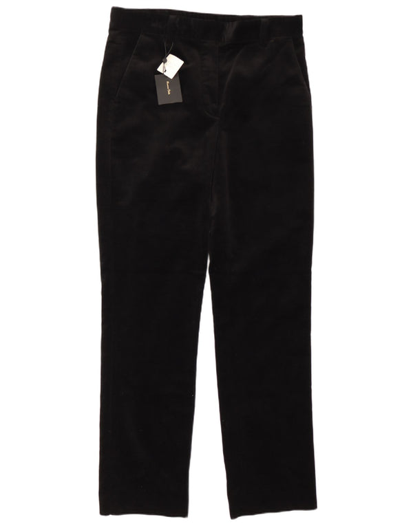 Massimo Dutti Pantalón Recto De Pana Mujer EU 40 Medium W30 L30 Negro