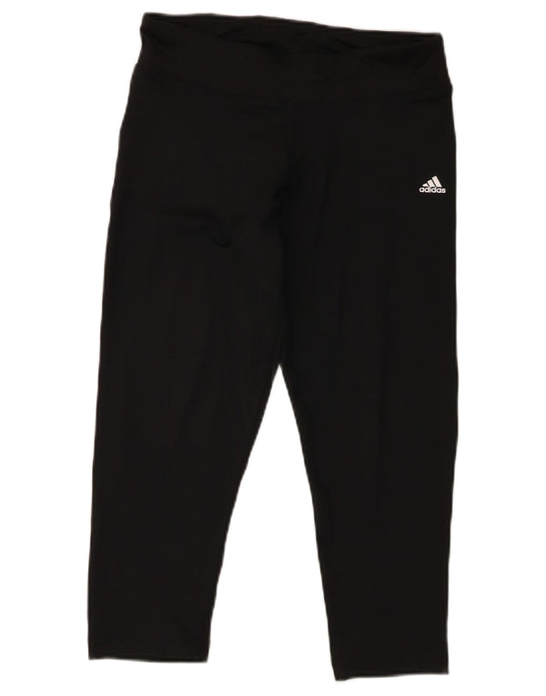 Adidas Climalite Capri Leggings para mujer Reino Unido 10 Pequeño Poliéster Negro