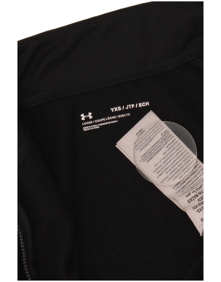 Under Armour Chaqueta de chándal para niño 6-7 años XS Negro Poliéster