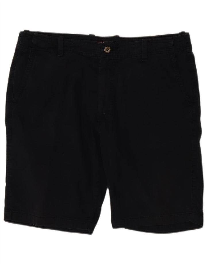 Carrera Mens Chino Shorts W36 Grande Algodón Negro