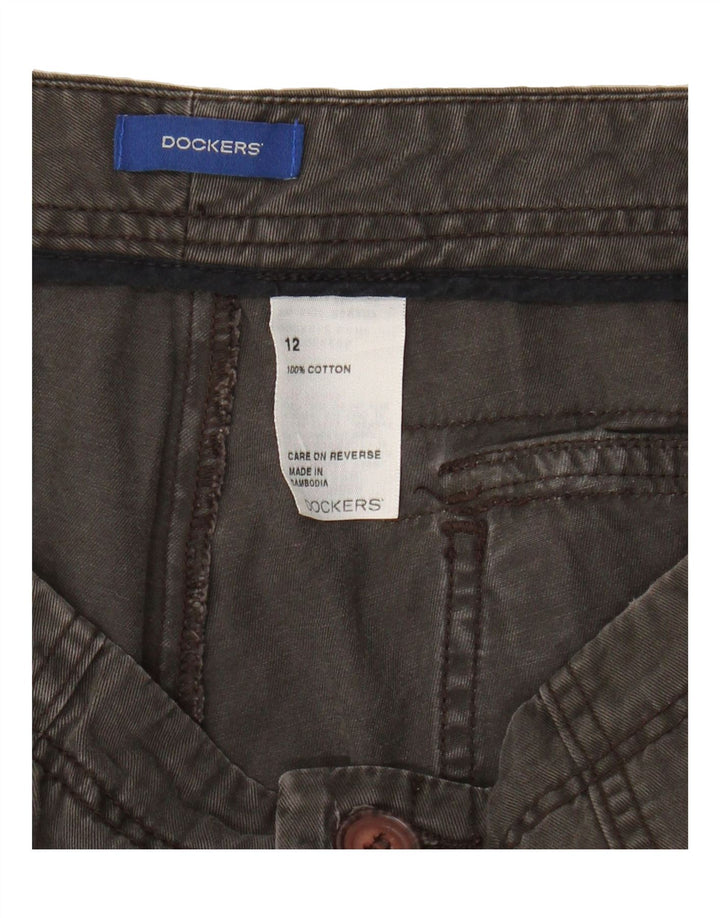 DOCKERS Womens Chino Shorts US 12 Large W32 Grey Cotton Vintage Dockers and Second-Hand Dockers from Messina Hembry 