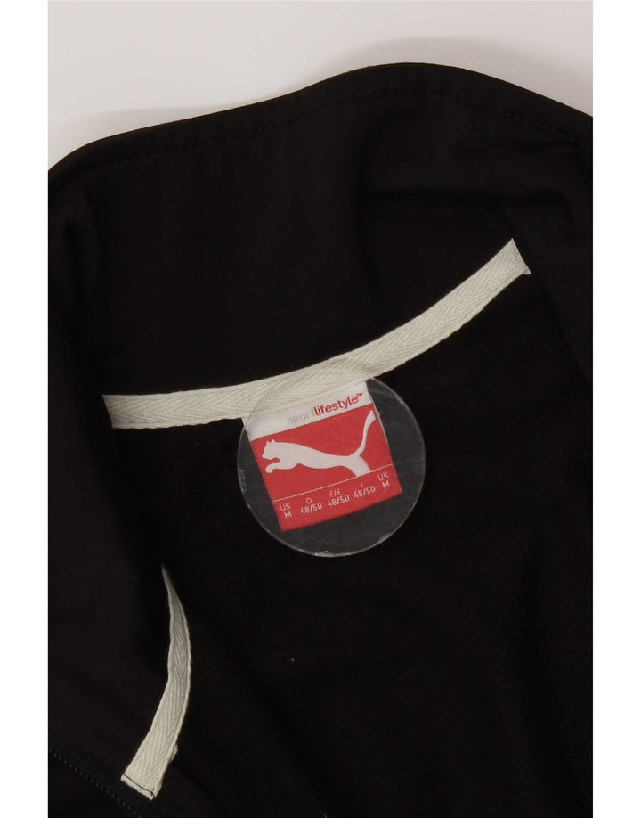 Puma Chaqueta de chándal para hombre con diseño color block en negro mediano