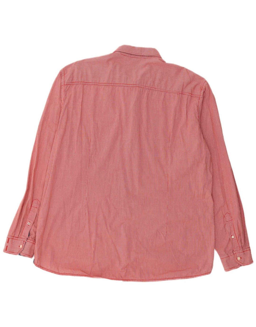 S.Oliver Camisa Slim Fit para Hombre 2XL Algodón A Cuadros Rojo