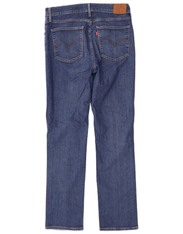Levi's Mujer 724 Vaqueros Rectos De Tiro Alto W31 L30 Algodón Azul