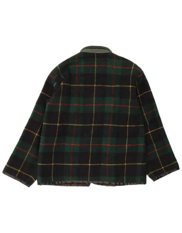 Chaqueta tipo blazer holgada para mujer Penny Black IT 40 Small Green Check Wool