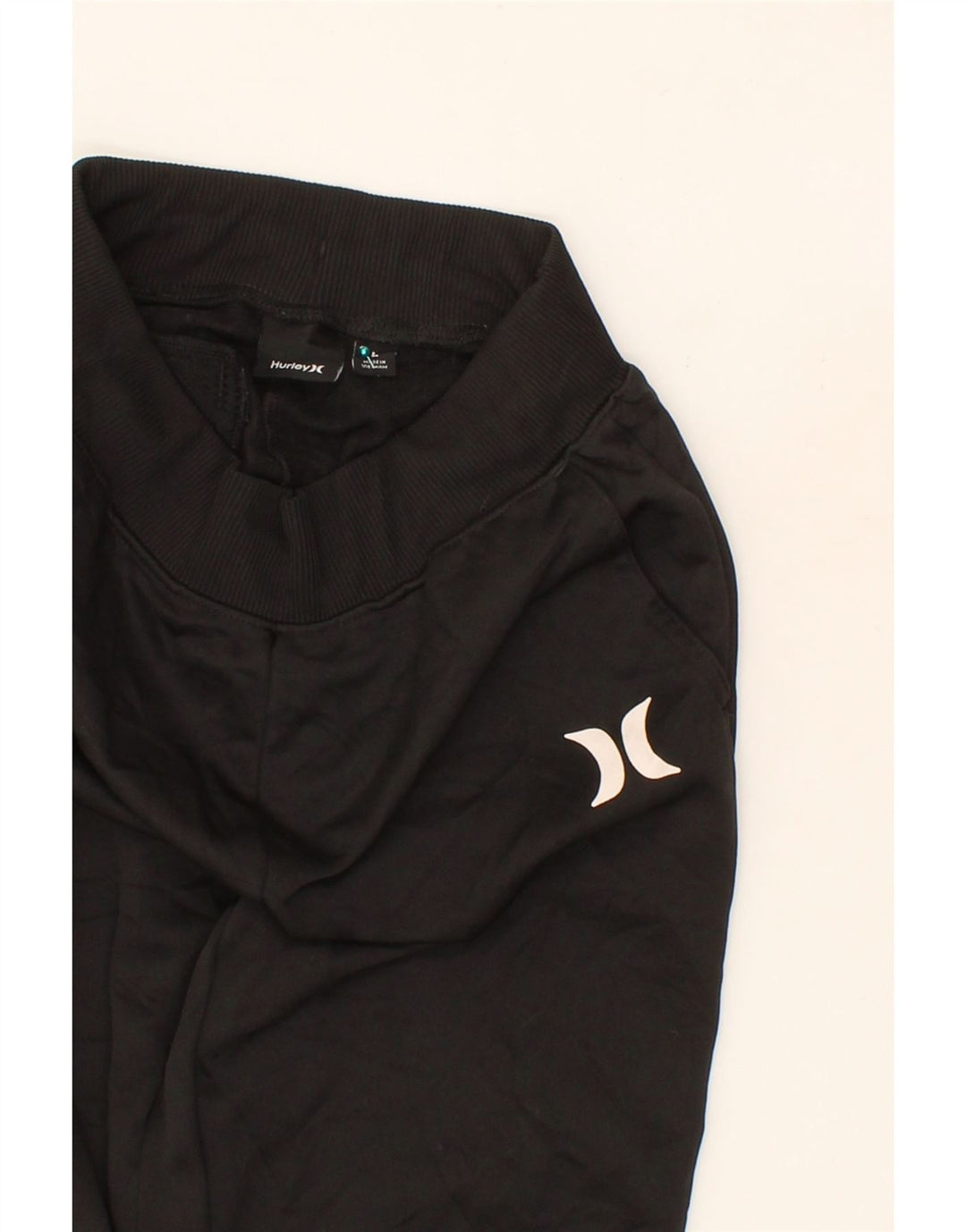HURLEY Boys Tracksuit Trousers Joggers 12-13 Years Large Black Polyester Vintage Hurley and Second-Hand Hurley from Messina Hembry 