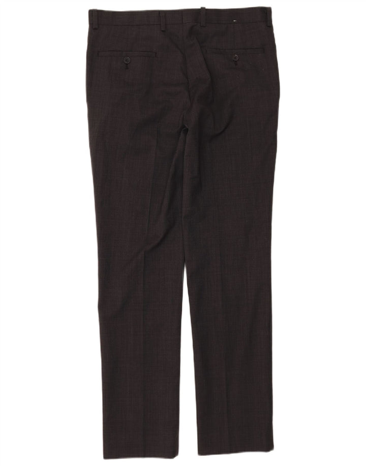 Pantalón de traje ajustado Dkny para hombre W32 L31 Lana gris